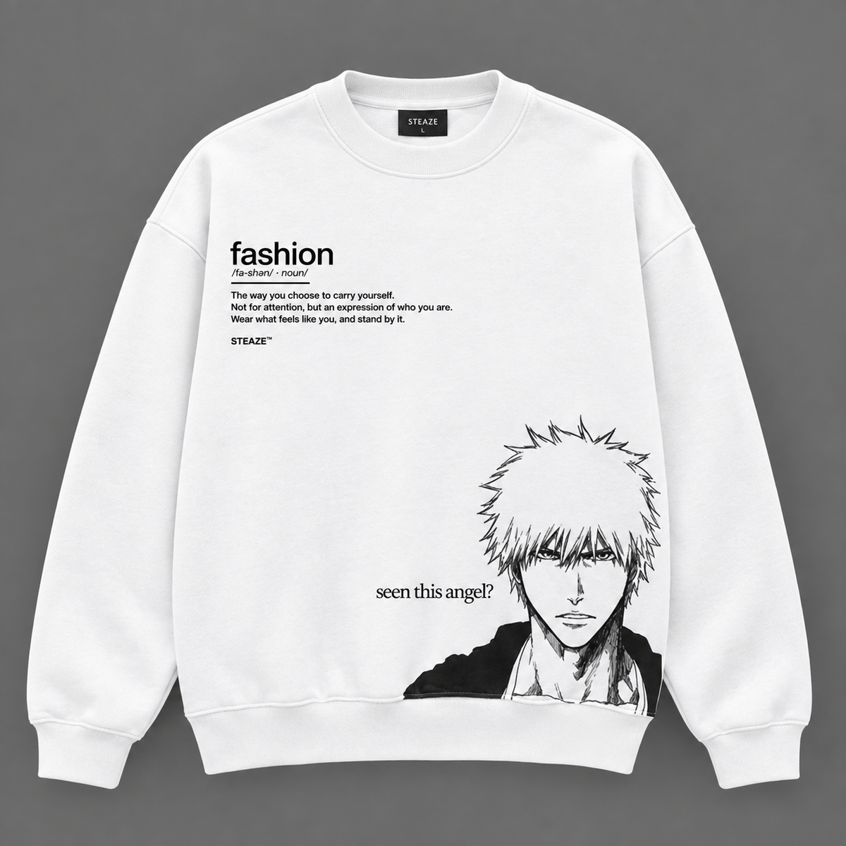 Steaze — “Seen This Angel?” Oversized Sweatshirt